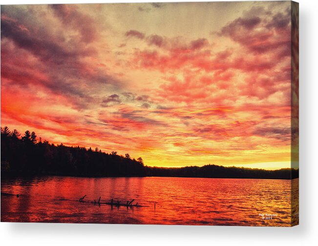 Sunrise Acrylic Print featuring the photograph Pete's Lake Sunrise by Peg Runyan