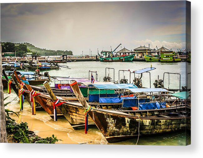 Island Acrylic Print featuring the photograph Phi Phi Island by Rob Tullis