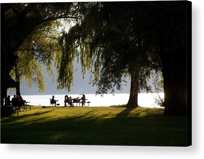 Family Acrylic Print featuring the photograph Picnic at Stewart Park by Monroe Payne