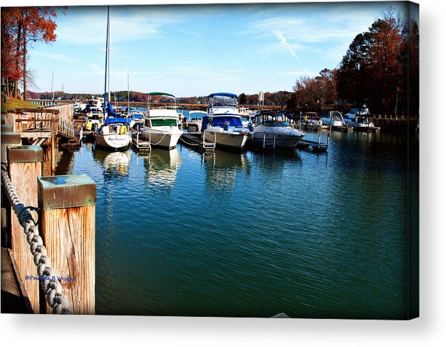 Art Acrylic Print featuring the photograph Pier Pressure - Lake Norman by Paulette B Wright