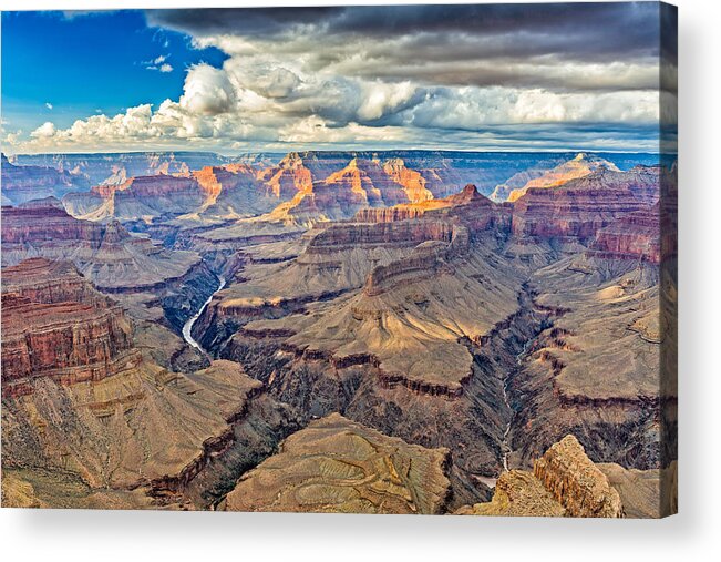 Pima Point Acrylic Print featuring the photograph Pima Point Sunset - Grand Canyon National Park Photograph by Duane Miller