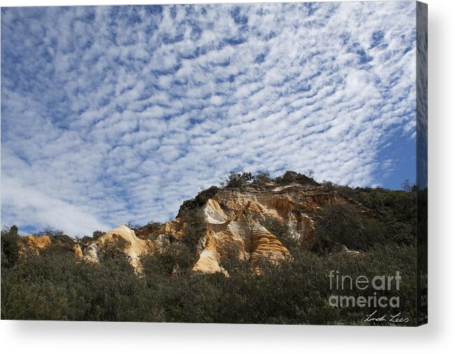 Sand Acrylic Print featuring the photograph Pinnacles of Fraser Island by Linda Lees