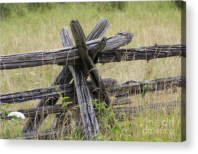 Pioneer Acrylic Print featuring the photograph Pioneer Fences by Margaret Hamilton