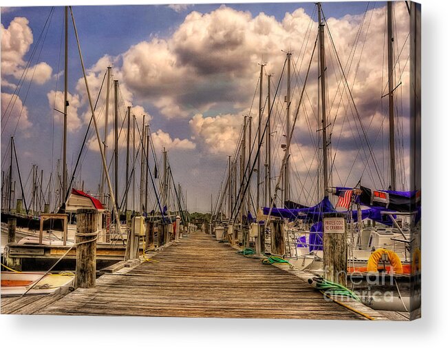 Sail Boat Acrylic Print featuring the photograph Pirate's Cove by Lois Bryan