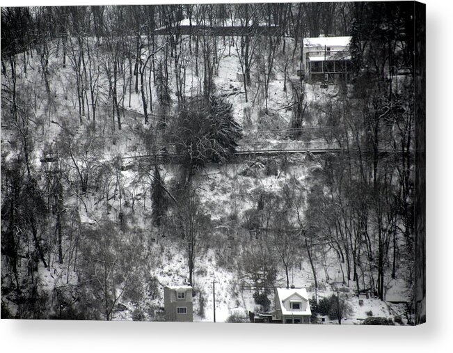 Pittsburgh Acrylic Print featuring the photograph Pittsburgh Hillside by Valerie Collins