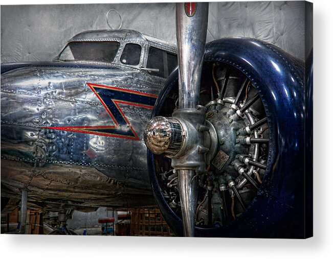 Plane Acrylic Print featuring the photograph Plane - Hey fly boy by Mike Savad