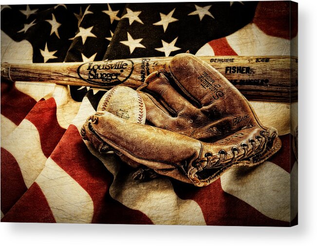 America's Pastime Acrylic Print featuring the photograph Play Ball by Ken Smith