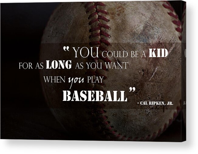 Baseball Acrylic Print featuring the photograph Play Baseball by Eugene Campbell