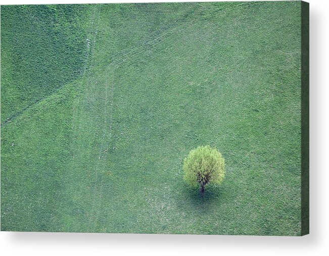 Landscape Acrylic Print featuring the photograph Point in the plane by Davorin Mance