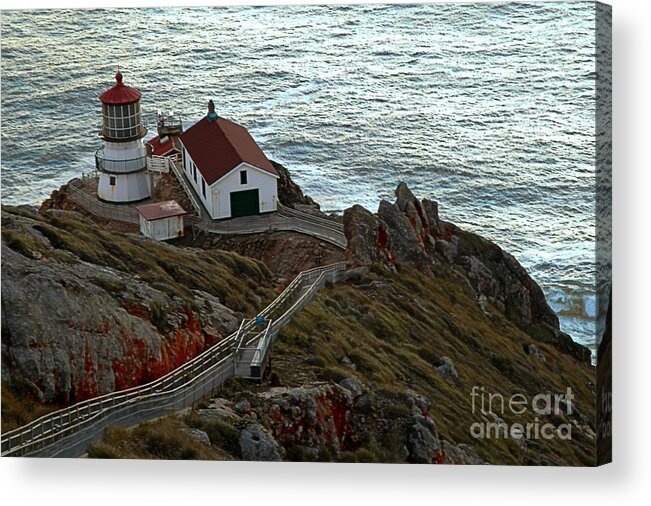 Point Reyes National Seashore Acrylic Print featuring the photograph Point Reyes Lighthouse by Adam Jewell