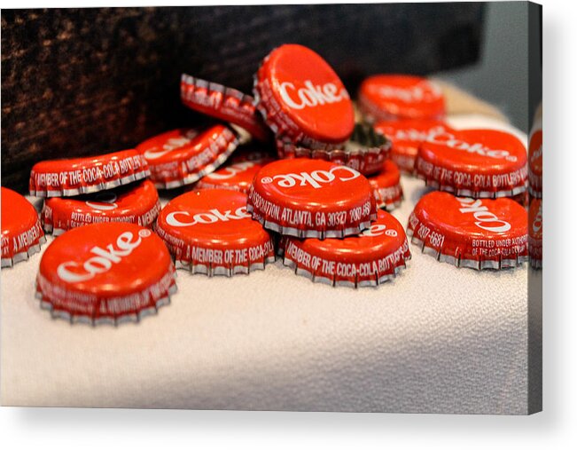 Coke Acrylic Print featuring the photograph Pop A Top by Hannah Miller