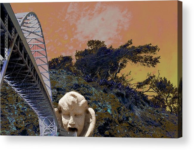 Bridge Acrylic Print featuring the photograph Portal to Arcadia by Laureen Murtha Menzl
