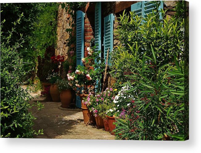 Provence Acrylic Print featuring the photograph Provencal alley by Dany Lison