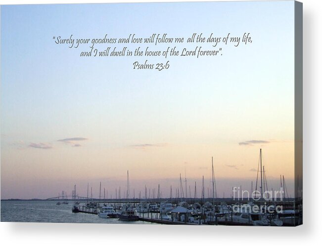 Psalm Acrylic Print featuring the photograph Psalms 23 by Andrea Anderegg