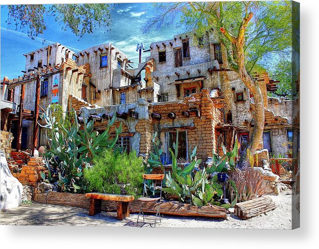 Pueblo - Hopi-inspired Acrylic Print featuring the photograph Pueblo - Hopi Inspired by Patrick Witz