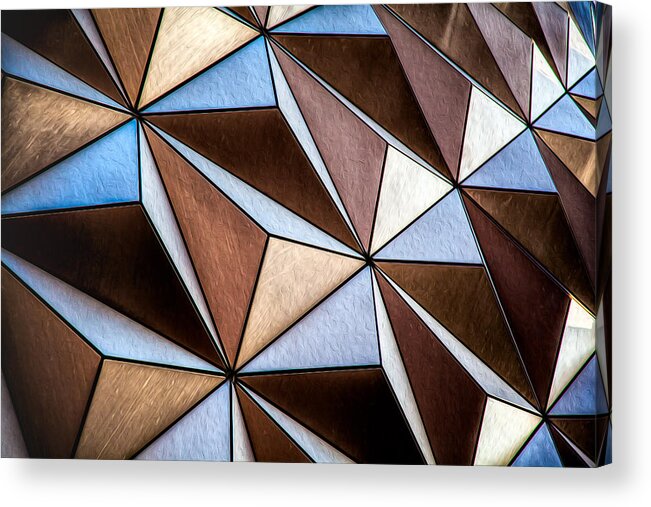 Abstract Acrylic Print featuring the photograph Pyramids by Joshua Minso