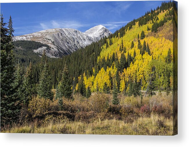 Quandary Acrylic Print featuring the photograph Quandary Peak by Aaron Spong