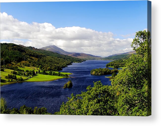 Scotland Acrylic Print featuring the photograph Queen's View in Scotland by Jason Politte