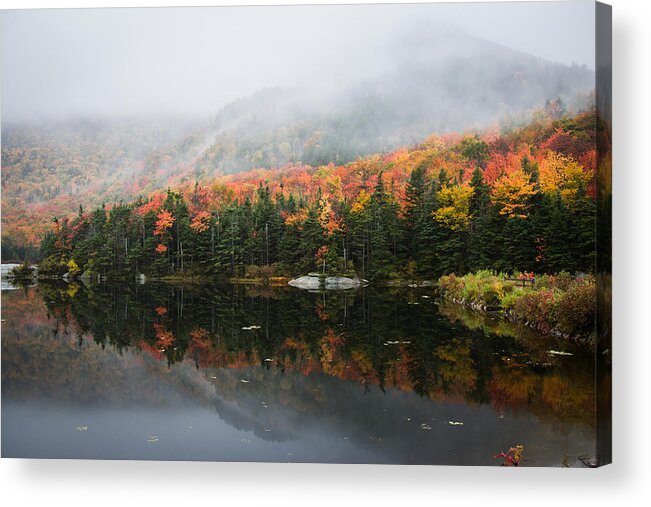 Kinsman Notch Acrylic Print featuring the photograph Quiet solitude by Jeff Folger