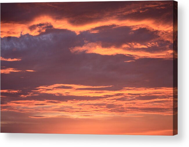 Sunsets Acrylic Print featuring the photograph Radiant Sunset 3 by Karen Nicholson