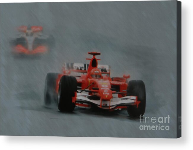 Michael Acrylic Print featuring the digital art Rain Master by Roger Lighterness