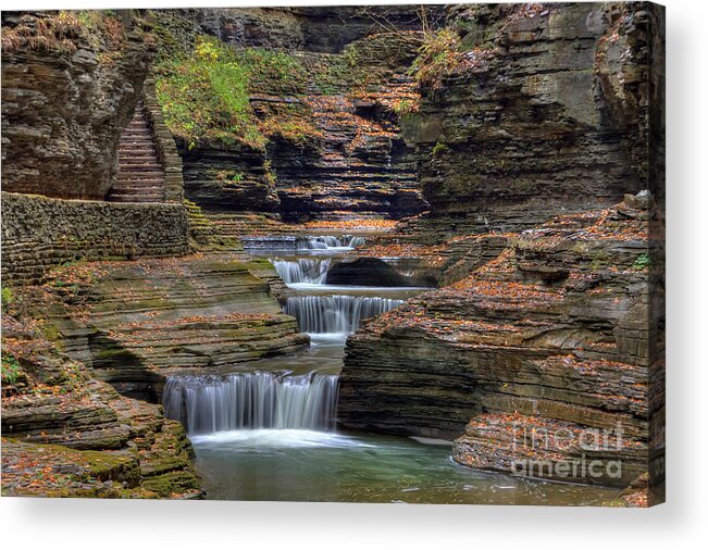 Rainbow Falls Acrylic Print featuring the photograph Rainbow Falls by Rick Kuperberg Sr