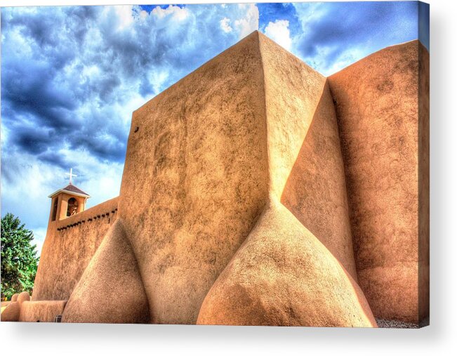 Rancho De Taos Acrylic Print featuring the photograph San Francesco de Asis, Rancho de Taos I by Lanita Williams