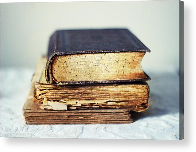 Books Acrylic Print featuring the photograph Rare Books by Jessica Jenney