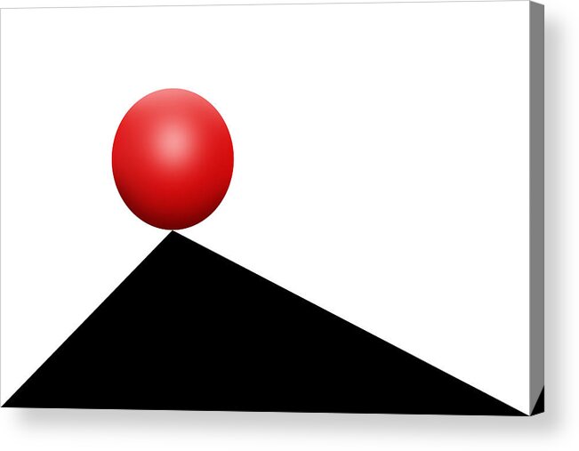 Pop Art Acrylic Print featuring the photograph Red Ball 30 by Mike McGlothlen