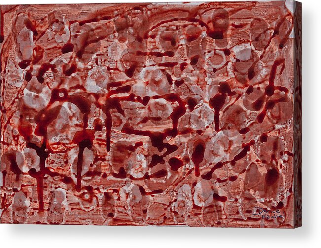 Abstract Acrylic Print featuring the painting Red by Darice Machel McGuire