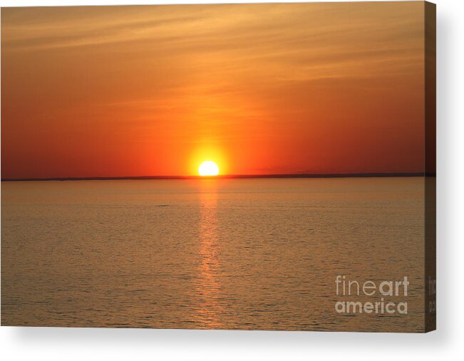 Red Hot Sunset Acrylic Print featuring the photograph Red-Hot Sunset by John Telfer
