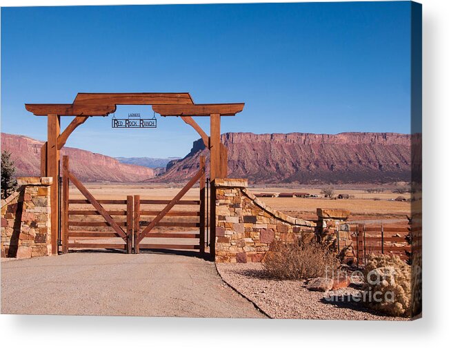Bob And Nancy Kendrick Acrylic Print featuring the photograph Red Rock Ranch by Bob and Nancy Kendrick