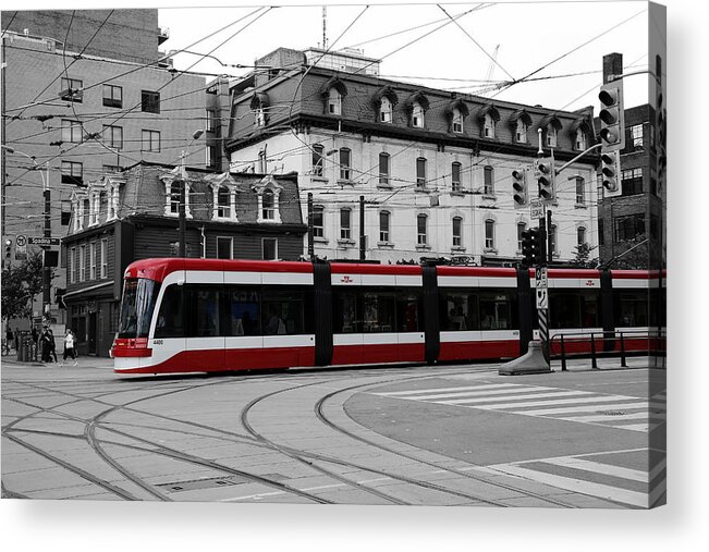Streetcar Acrylic Print featuring the photograph Red Rocket 41c by Andrew Fare
