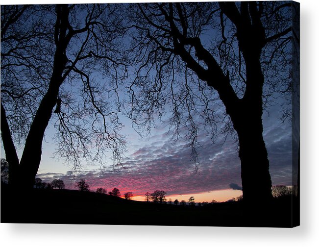 Hele Acrylic Print featuring the photograph Red sky at night by Pete Hemington