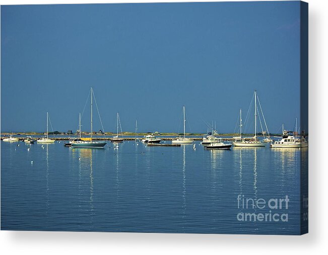 Sailboat Acrylic Print featuring the photograph Reflecting Masts by Amazing Jules