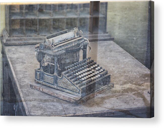 Bodie Acrylic Print featuring the photograph Reflections From The Past 1 by Robert Fawcett