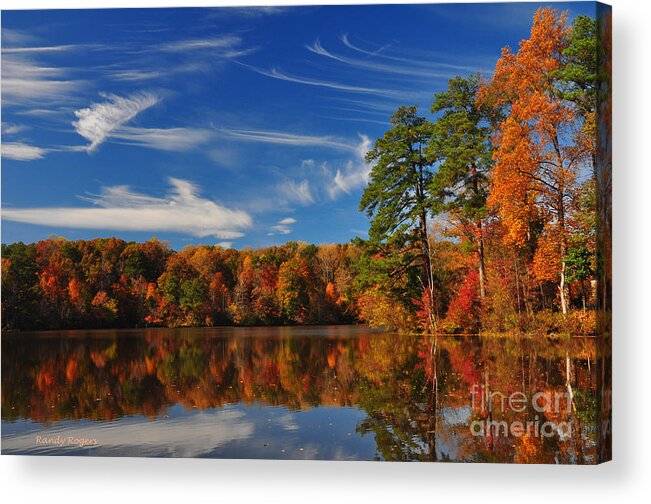 Fall Acrylic Print featuring the photograph Reflections of Fall by Randy Rogers