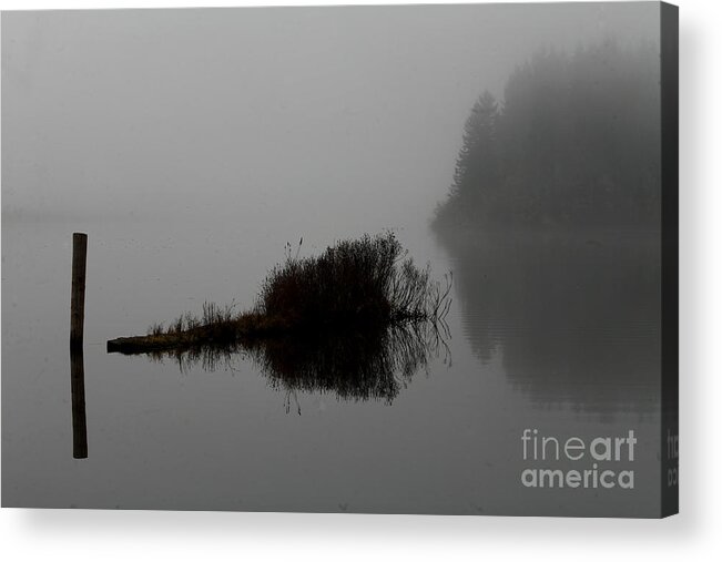 Boat Dock Acrylic Print featuring the photograph Reflections on a Lake by Rich Collins
