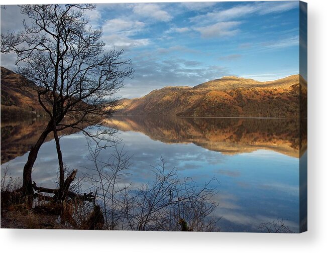 Loch Lomond Acrylic Print featuring the photograph Reflections on Loch Lomond by Stephen Taylor