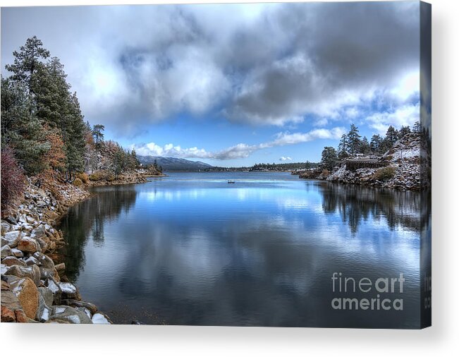 Reflections Acrylic Print featuring the photograph Reflections On The Lake by Eddie Yerkish