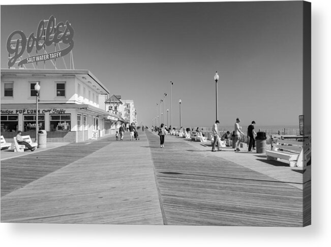 Atlantic Acrylic Print featuring the photograph Rehoboth Beach Boardwalk by Kathi Isserman