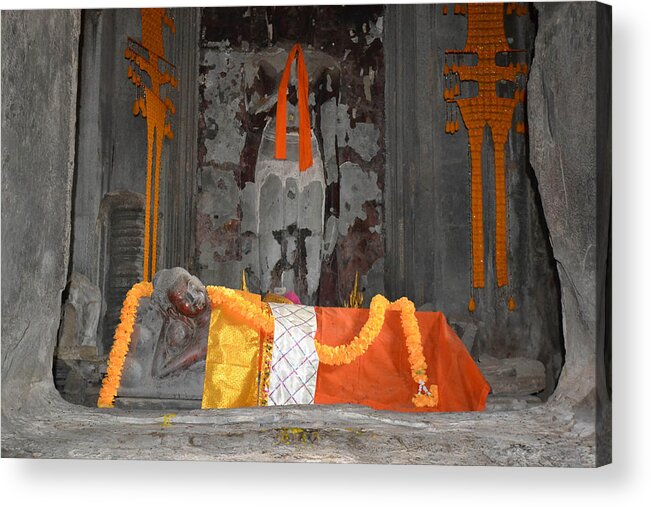 Buddha Acrylic Print featuring the photograph Resting Buddha by Bill Mock