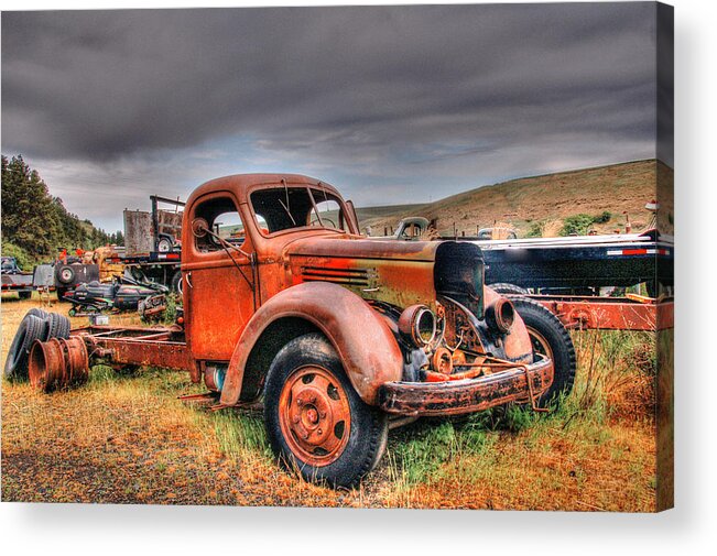 Cars Acrylic Print featuring the photograph Retired by Patricia Dennis