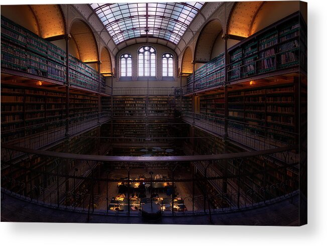Netherlands Acrylic Print featuring the photograph Rijksmuseum Library by Jes??s M. Garc??a