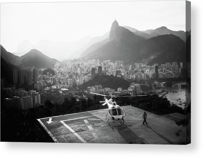 Helicopter Acrylic Print featuring the photograph Rio by Marco Virgone