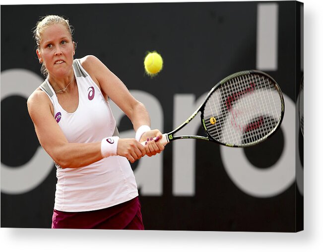 Tennis Acrylic Print featuring the photograph Rio Open 2016 - Day 7 by Matthew Stockman