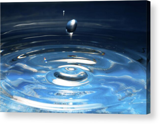 Motion Acrylic Print featuring the photograph Ripples In Water by Visage