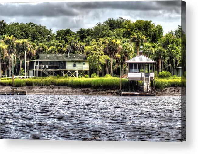 Chisolm Island Acrylic Print featuring the photograph River House on Wimbee Creek by Scott Hansen