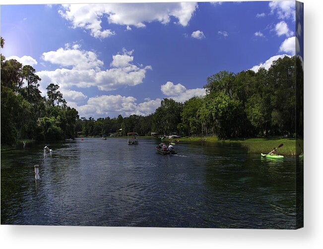 River Acrylic Print featuring the photograph River Play by Judy Hall-Folde