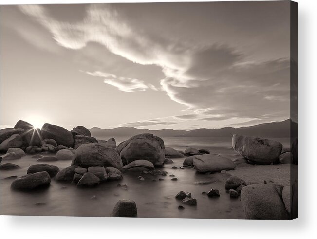 Landscape Acrylic Print featuring the photograph Rocky Shore by Jonathan Nguyen